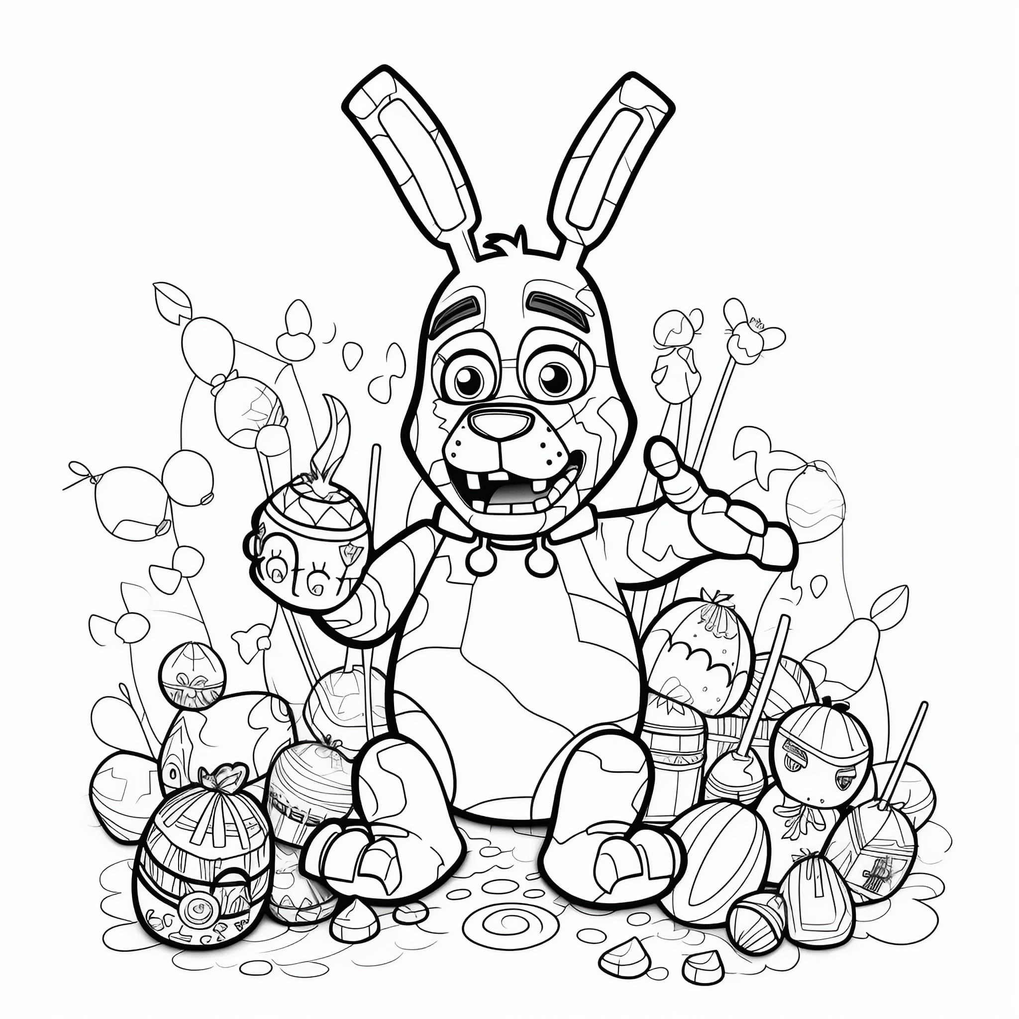 Fnaf coloring pages for free printable