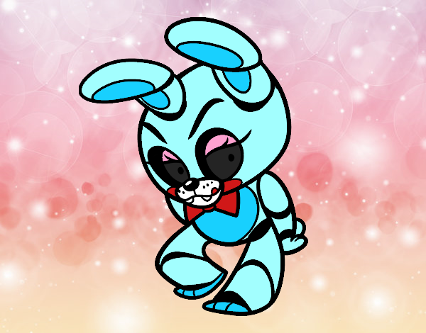 Colored page toy bonnie from five nights at freddys painted by user not registered