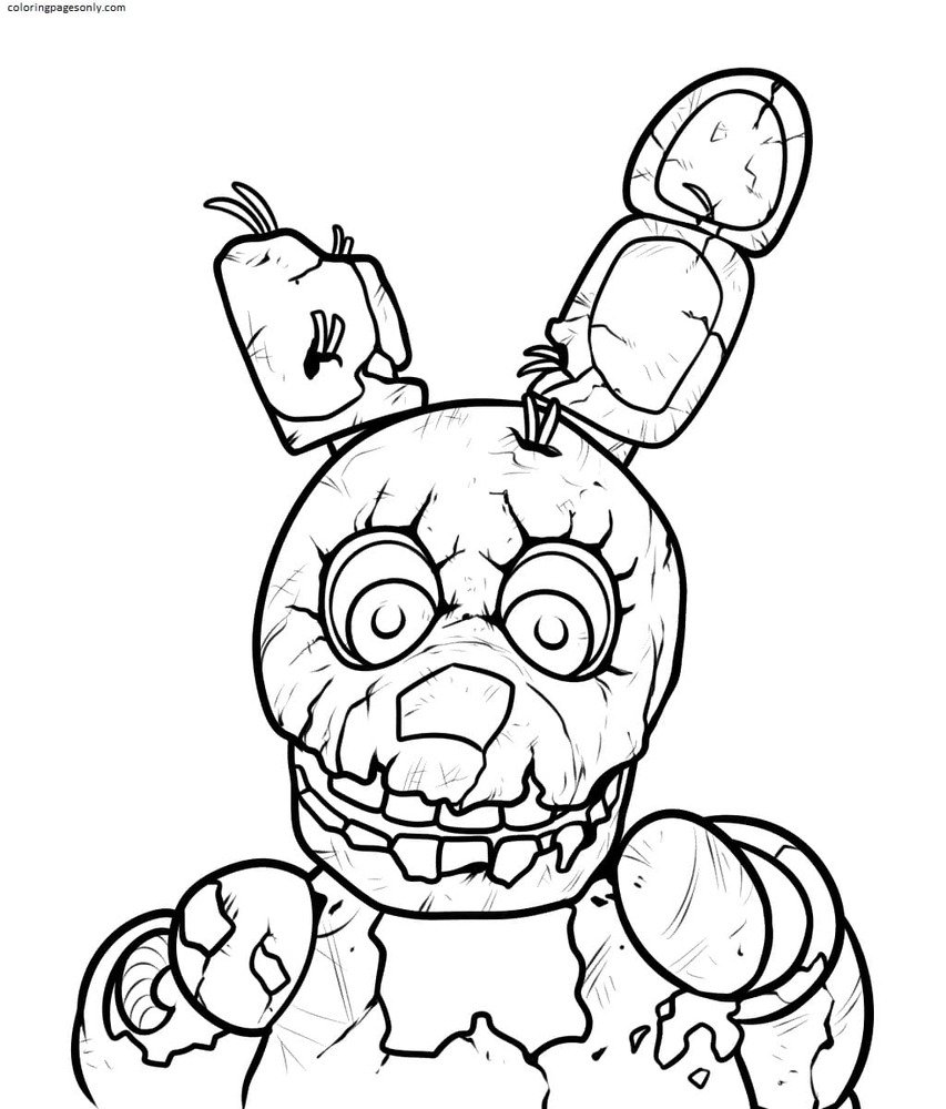 Five nights at freddys coloring pages printable for free download