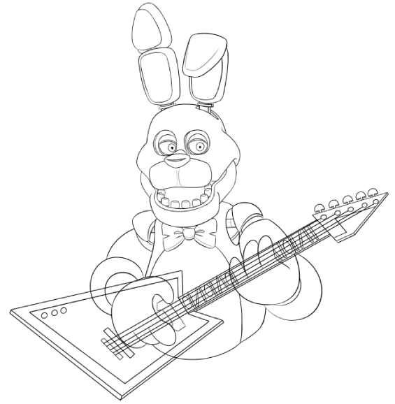 Foop on x im still mad that freddy ended up obscuring bonnies guitar a bit haha i put a lot of work into it httpstcovkhlbiqvun x