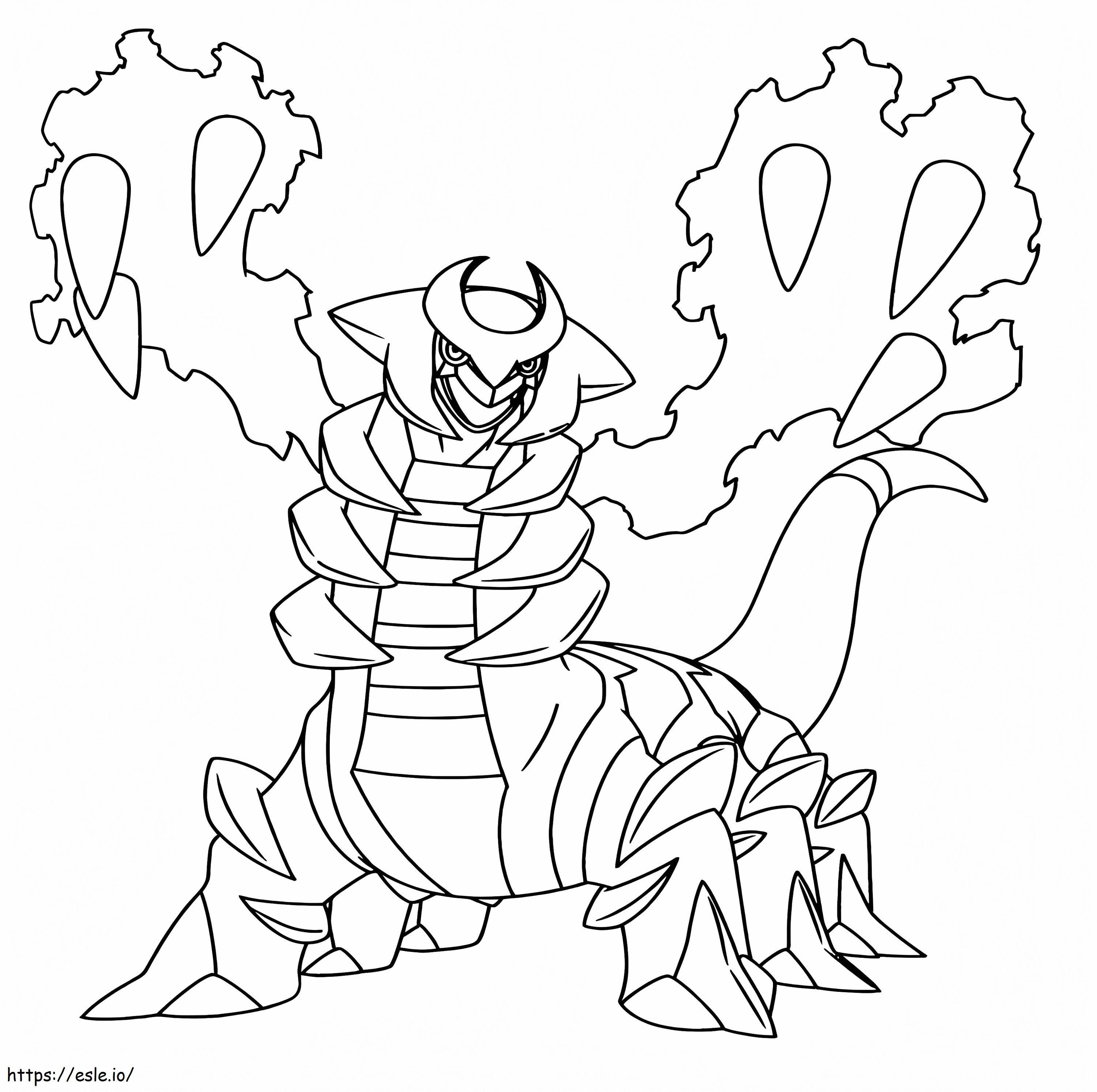 Free printable giratina coloring page