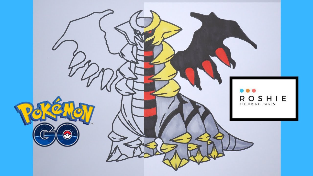 Coloring giratina a legendary pokemon