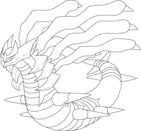 Giratina in origin form coloring page free printable coloring pages