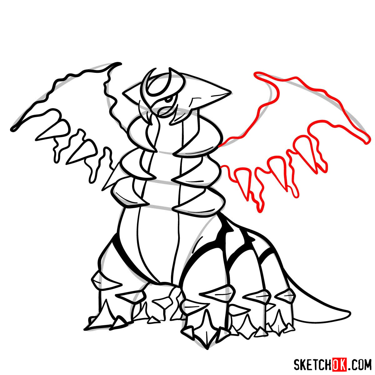 How to draw giratina pokemon