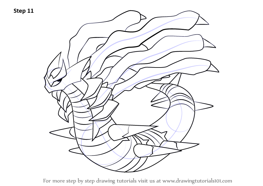 How to draw giratina from pokemon pokemon step by step