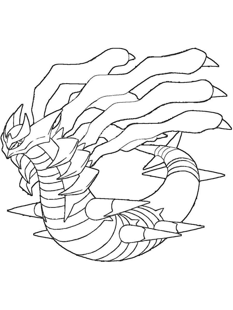 Pokemon giratina coloring pages