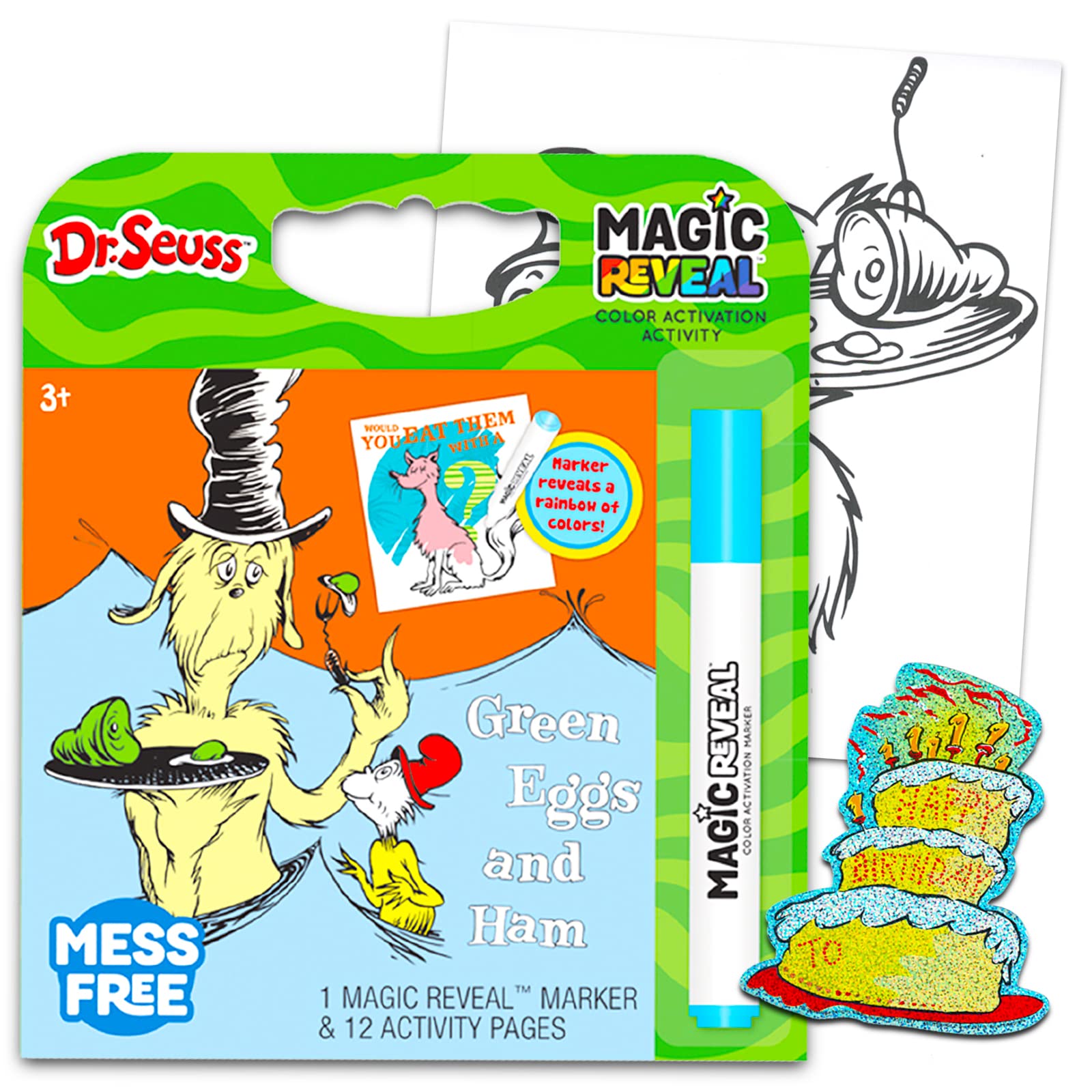 Dr seuss green eggs and ham coloring book bundle