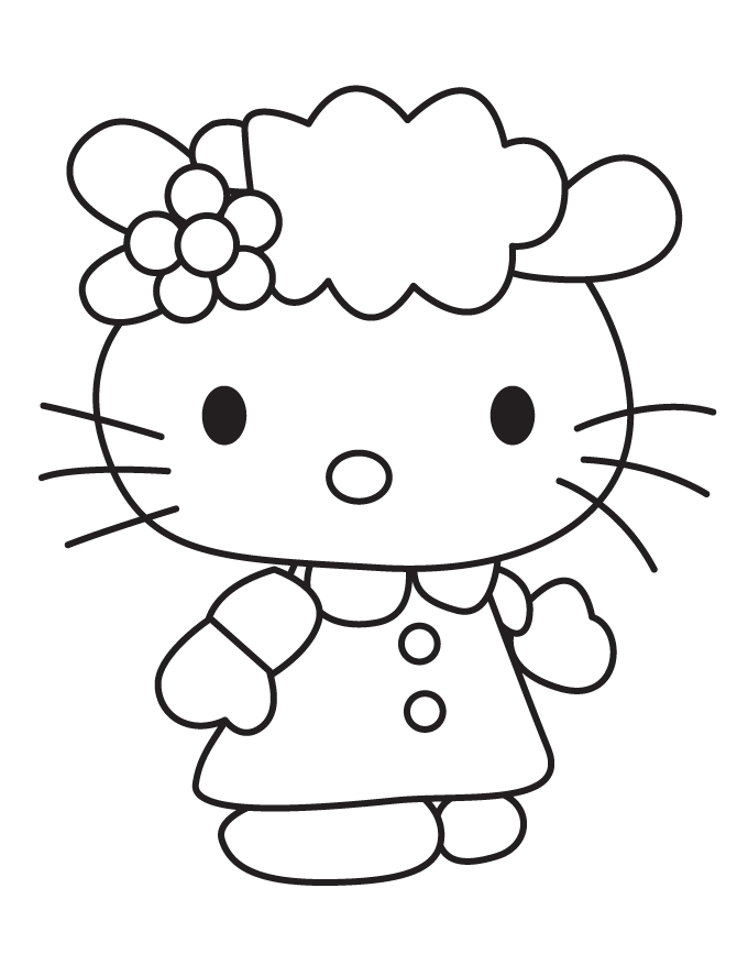 Hello kitty and friends coloring pages printable for free download