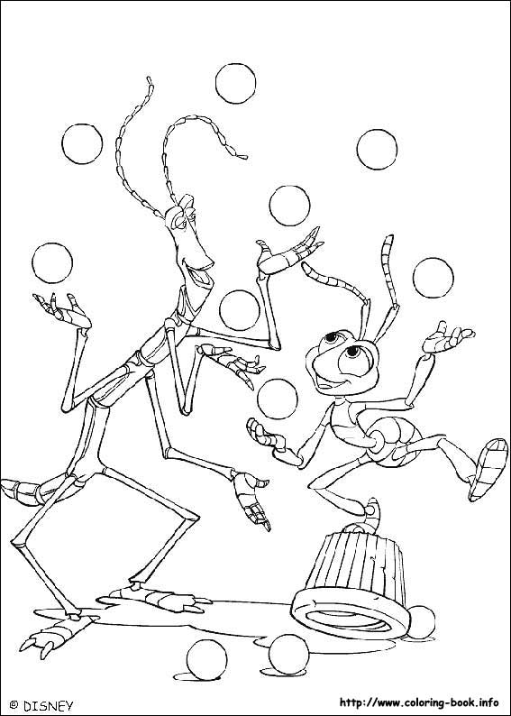 A bugs life coloring picture