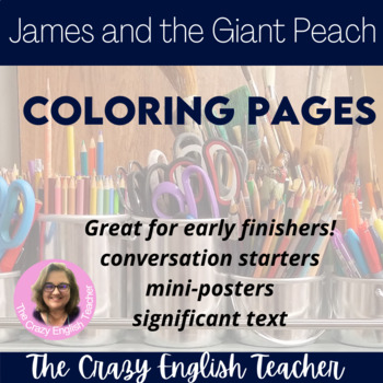 James and the giant peach coloring pages and mini posters tpt