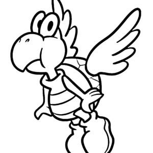 Koopa troopa coloring pages printable for free download