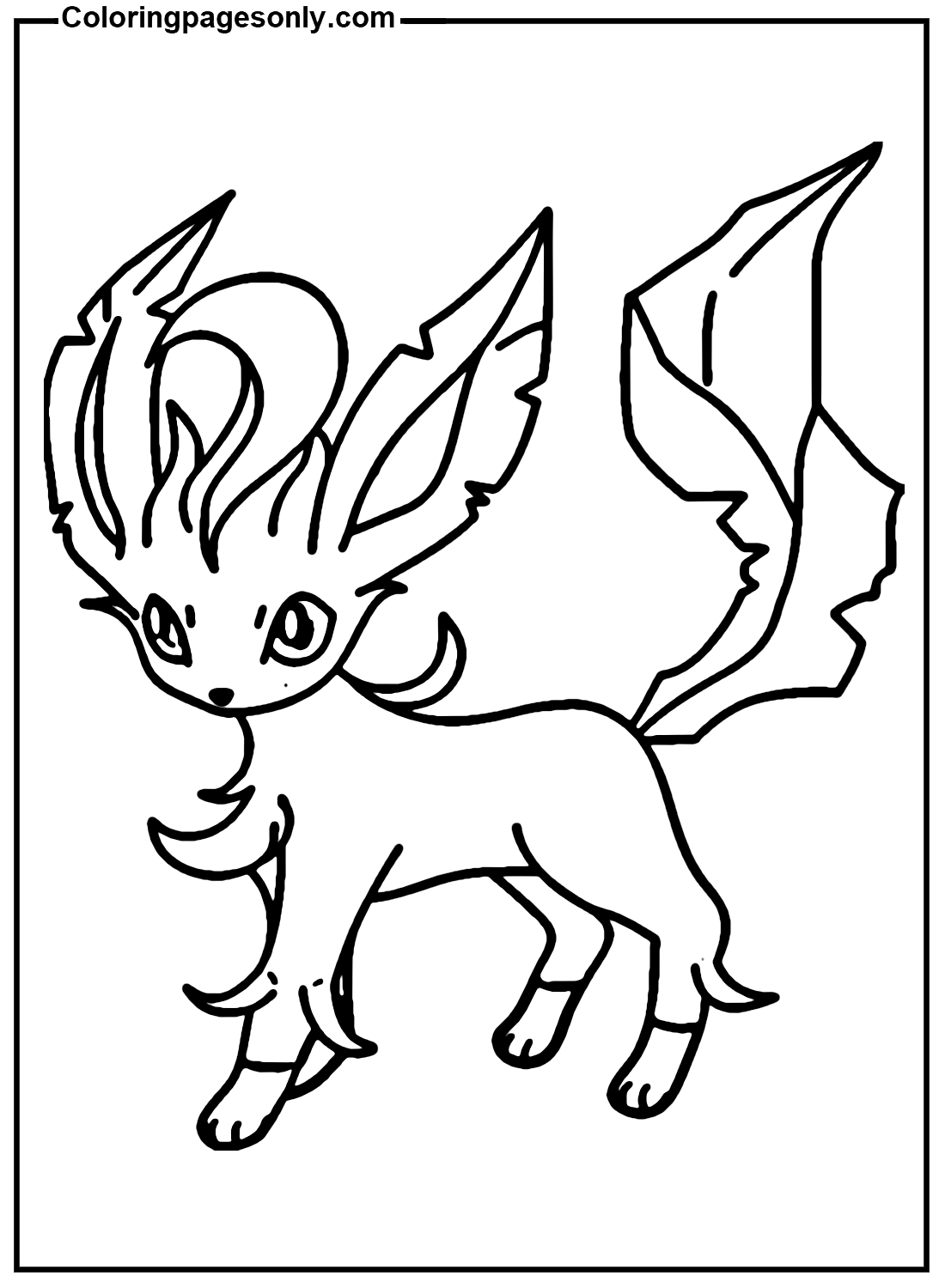 Leafeon coloring pages