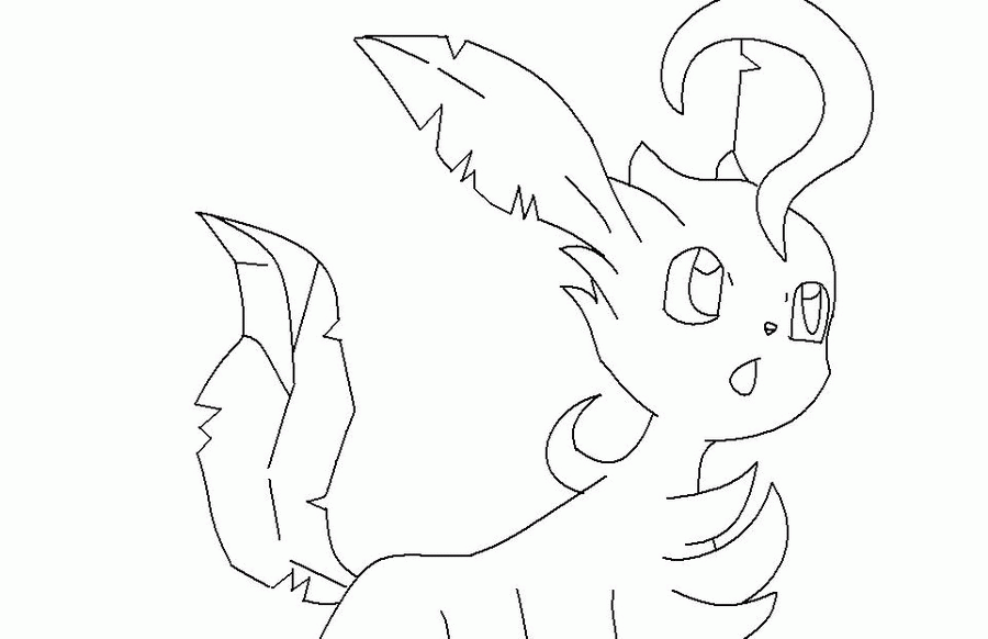 Leafeon coloring pages