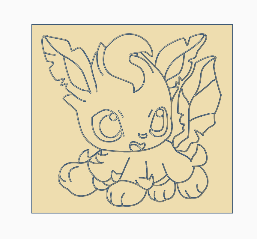 Stl file leafeon pokemon anime chibi cookie cutter ðãd printing idea to downloadãcults