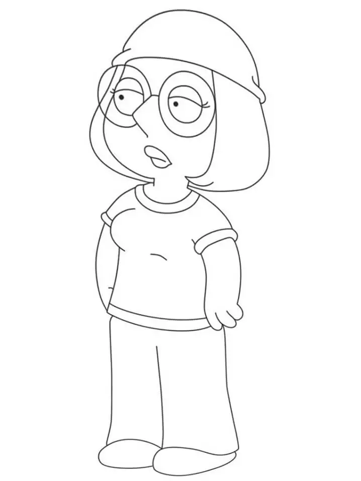 Lois griffin family guy coloring page