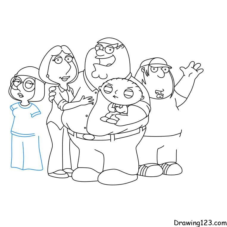 Family guy drawing tutorial