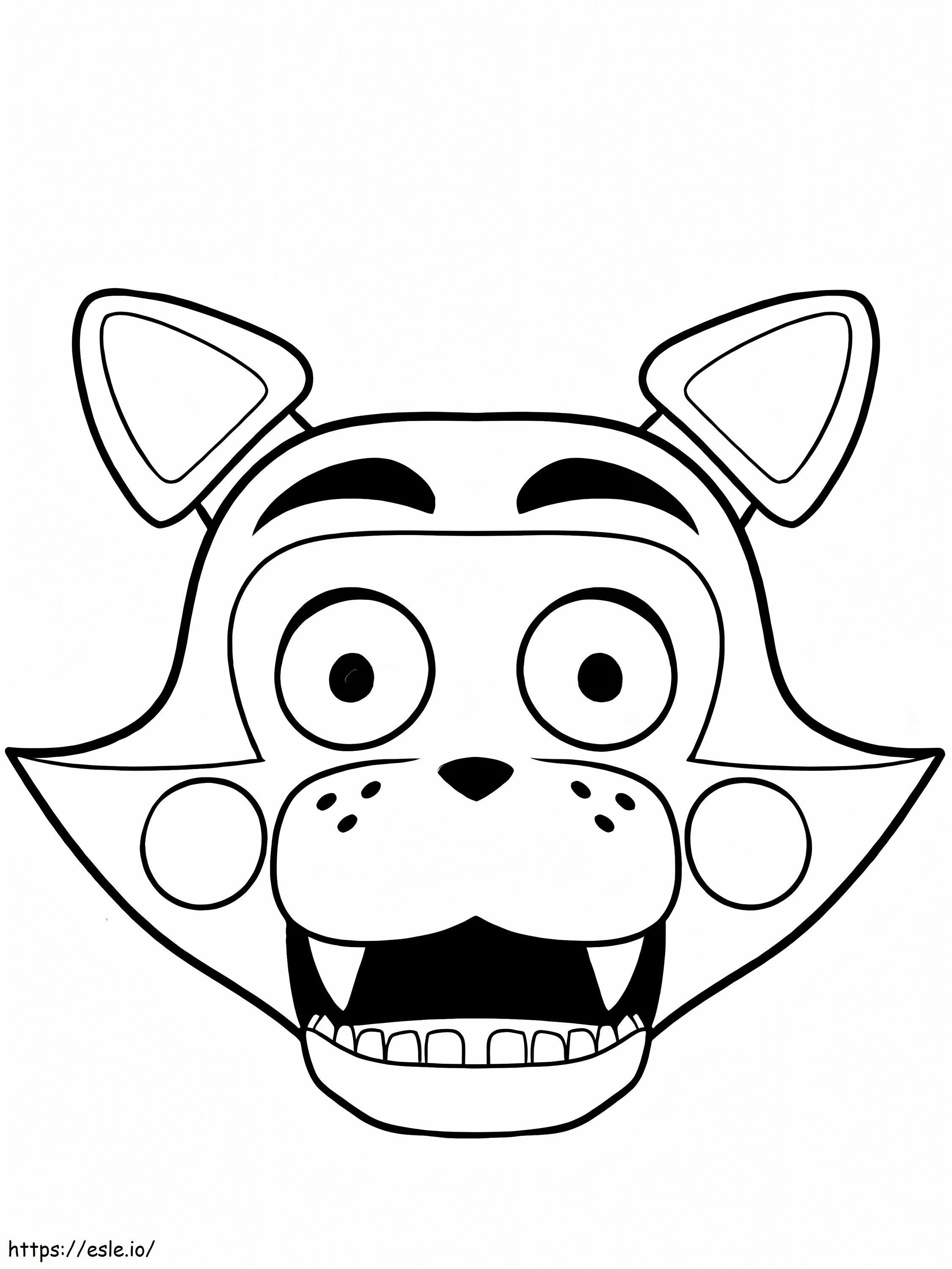 Mangle nights at freddys coloring page