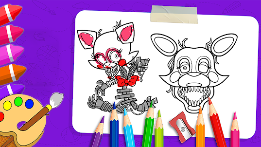 Download five nightmares coloring book on pc emulator