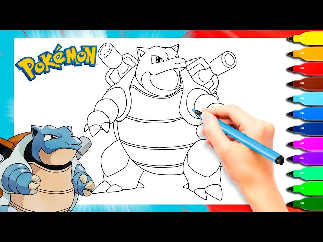 Coloring pokemon blastoise pokemon coloring pages