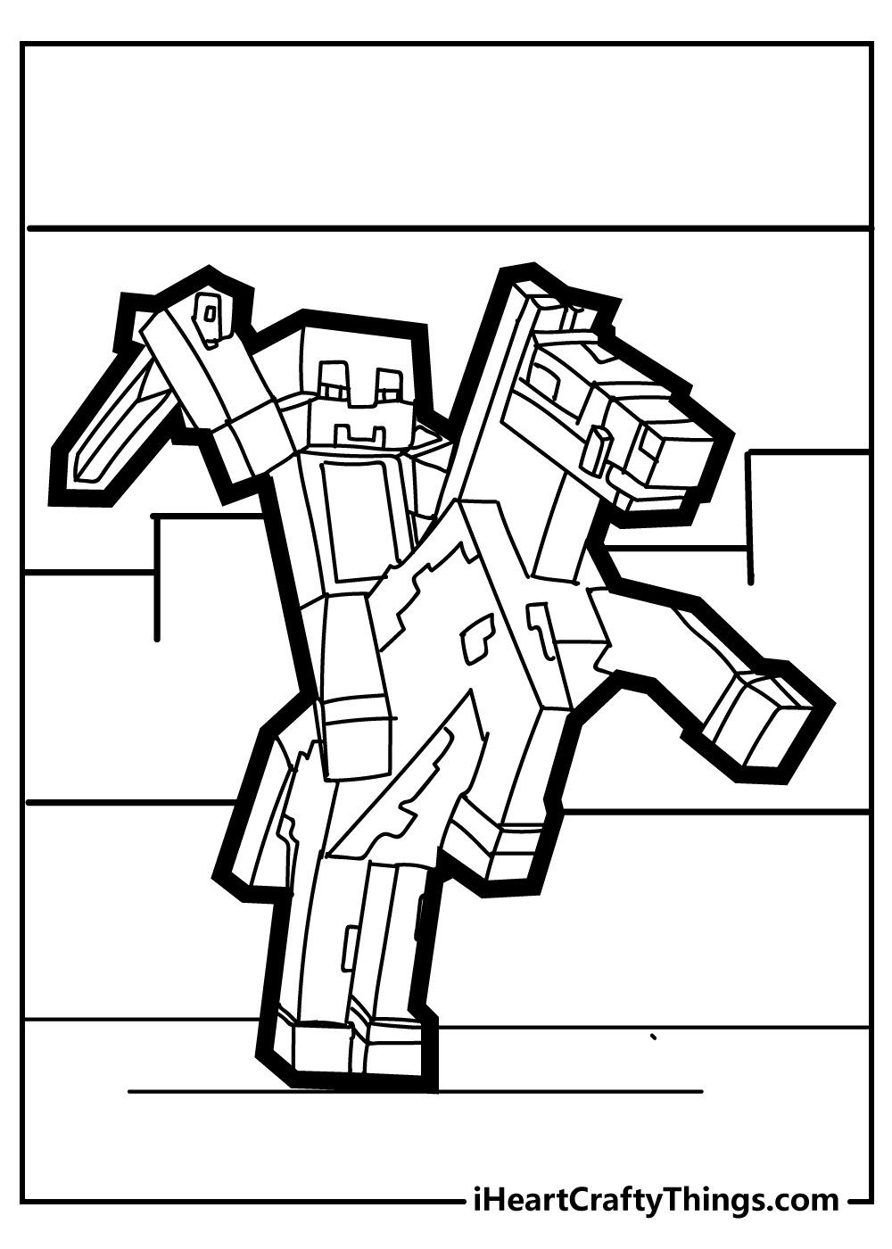 Minecraft coloring pages free printables