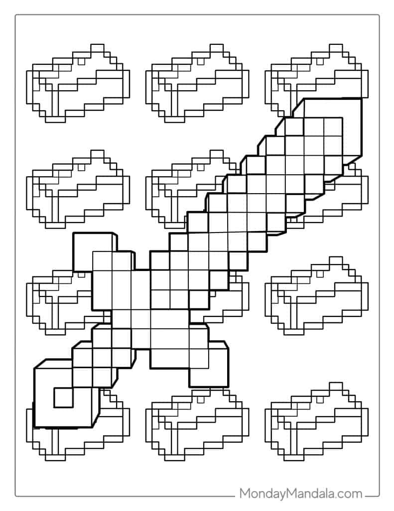 Minecraft coloring pages free pdf printables