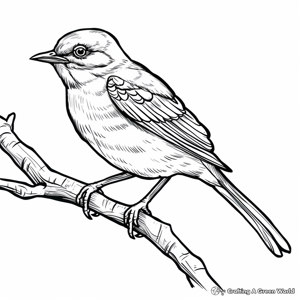 Mockingbird coloring pages