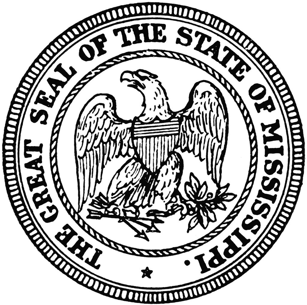 Seal of mississippi clipart