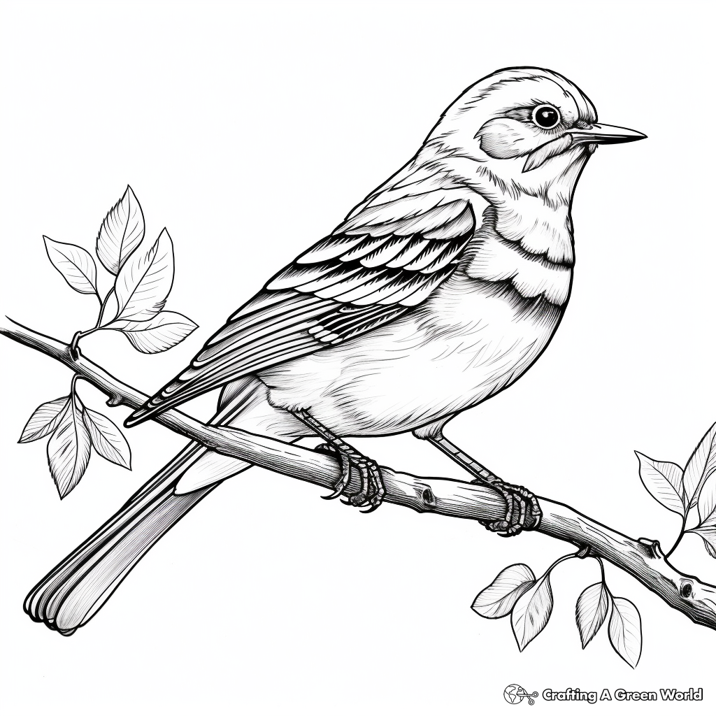 Mockingbird coloring pages