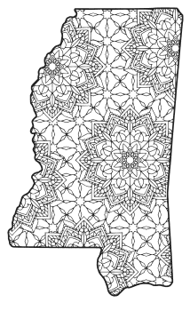 Mississippi â map outline printable state shape stencil pattern â diy projects patterns monograms designs templates