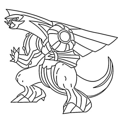 Palkia coloring page free printable coloring pages