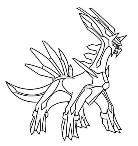 Dialga coloring page free printable coloring pages