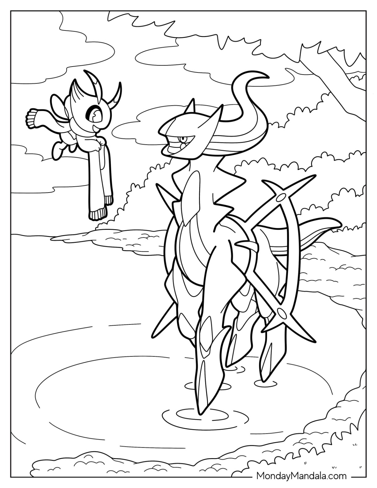 Arceus coloring pages free pdf printables