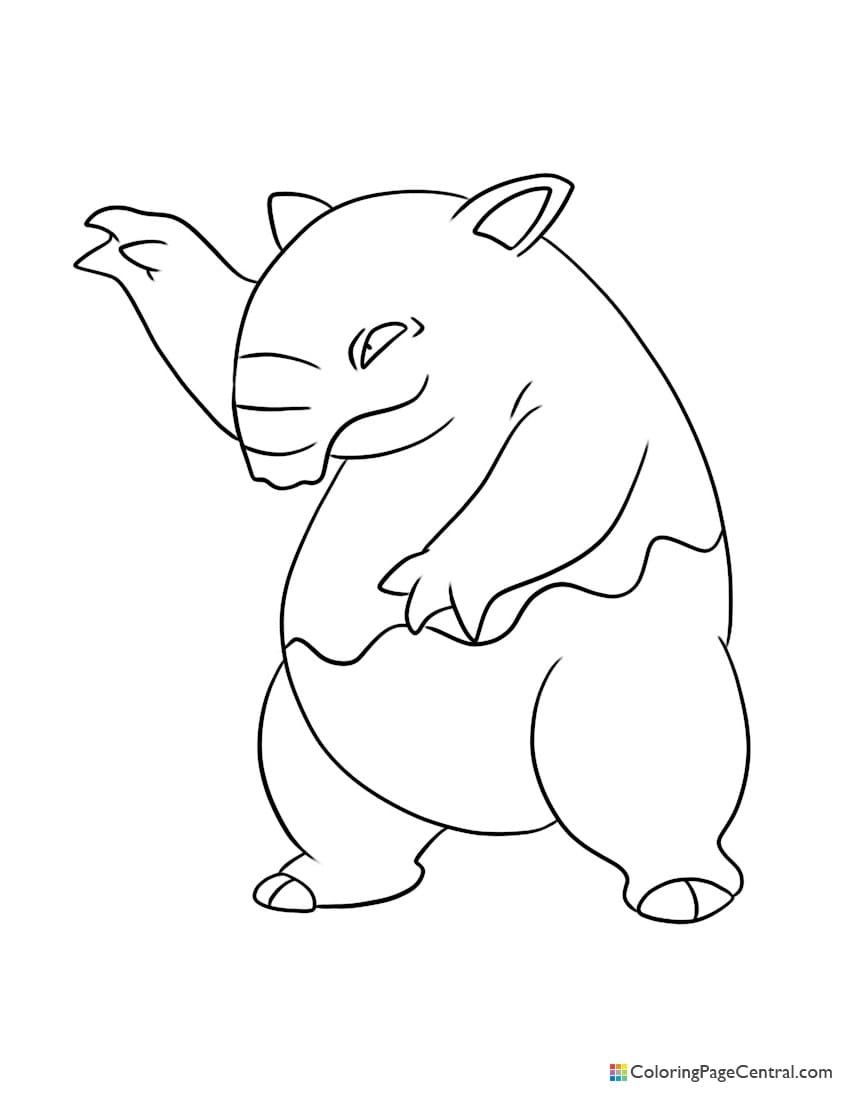 Palkia pokemon coloring page