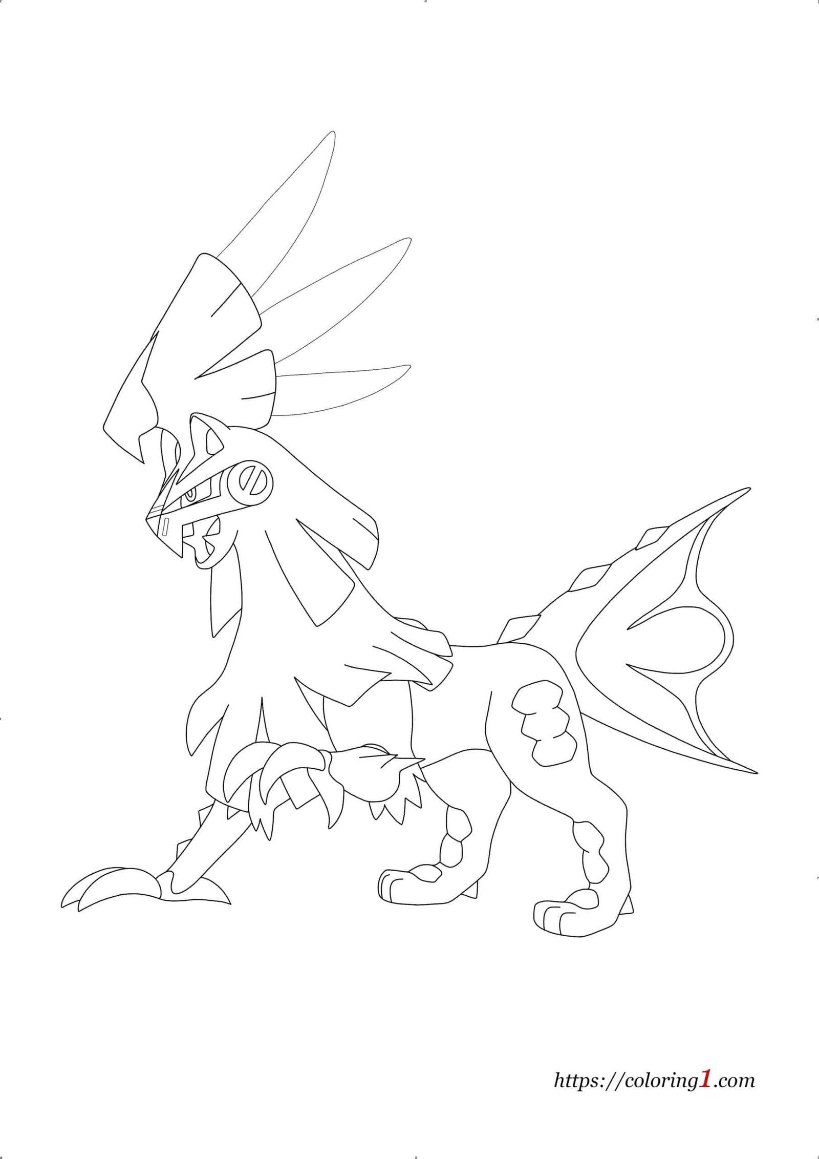 Pokemon silvally coloring pages