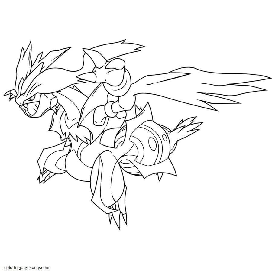 Kyurem coloring pages printable for free download