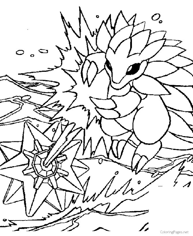 Pokemon coloring pages for kids