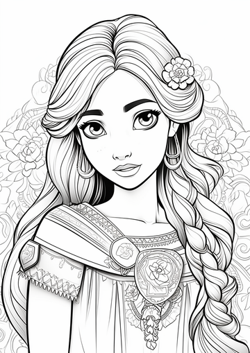 Princess coloring pages â