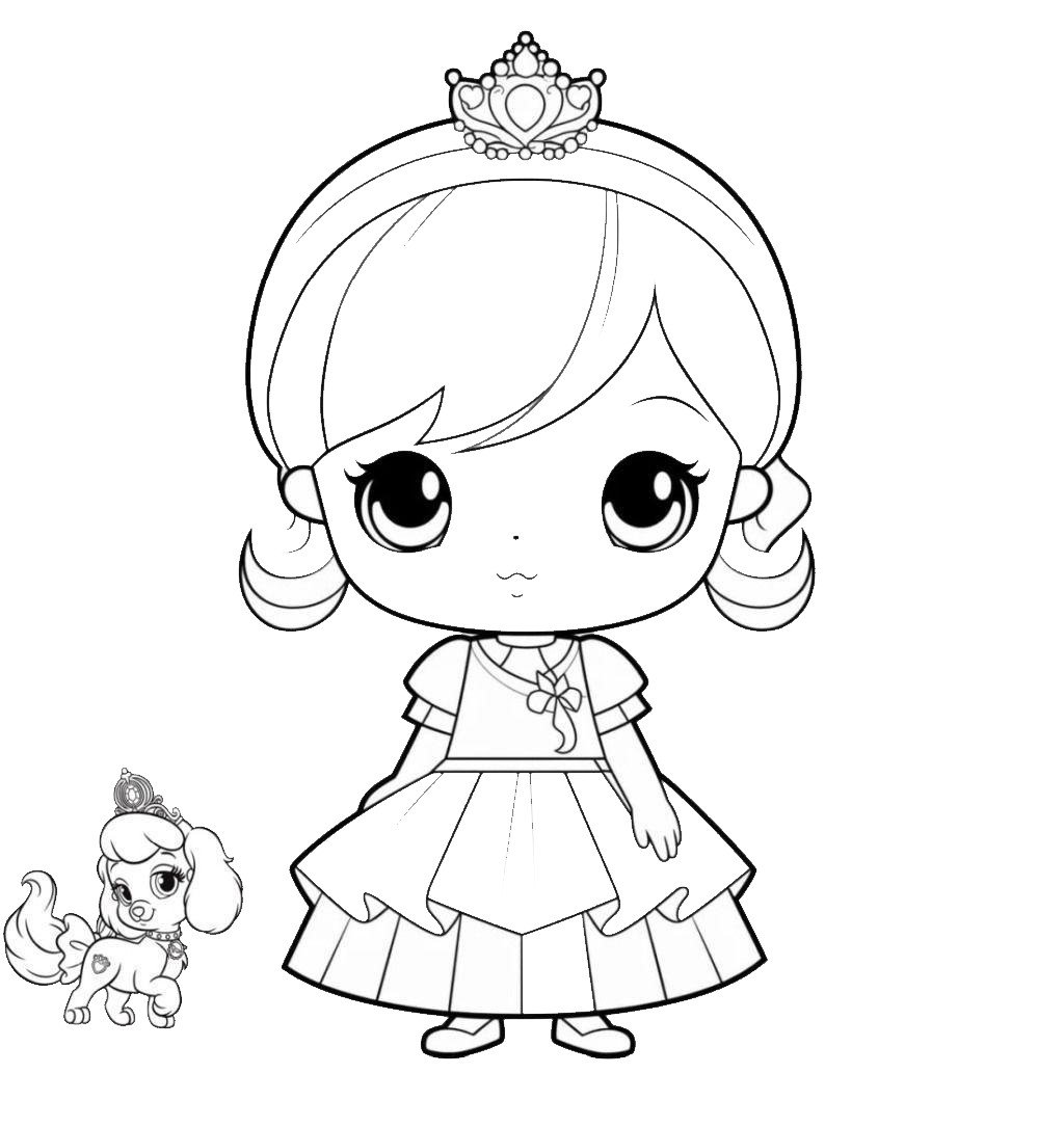 Princess coloring page