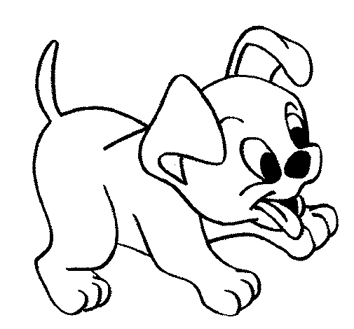 Puppy coloring page