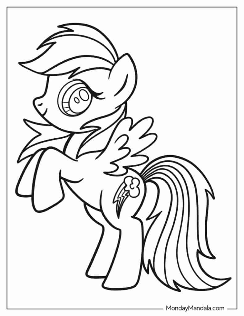 My little pony coloring pages free pdf printables