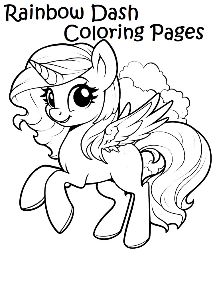 Rainbow dash coloring pages rainbow dash coloring pages frâ