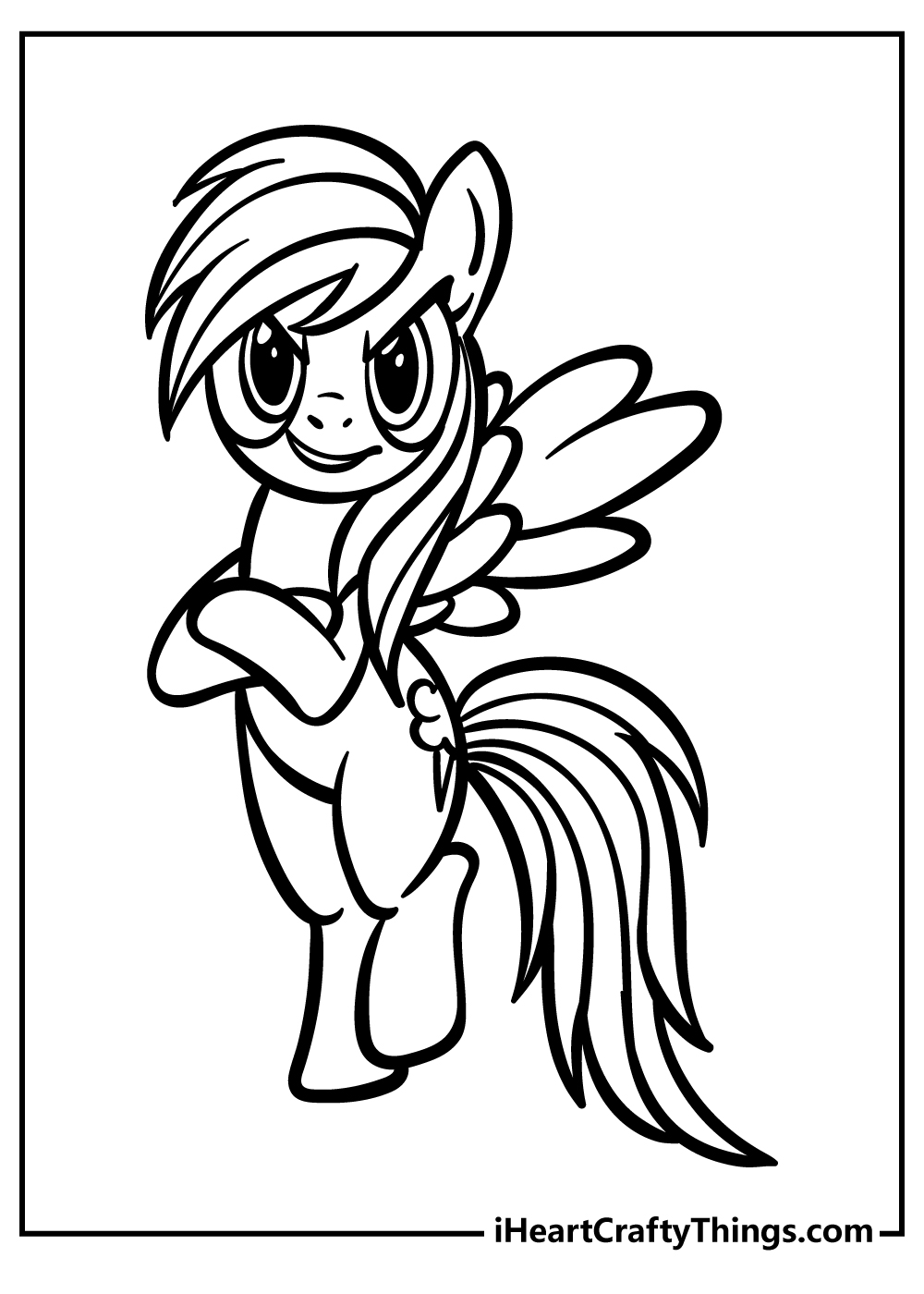 Rainbow dash coloring pages free printables