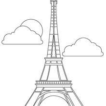 Eiffel tower coloring pages