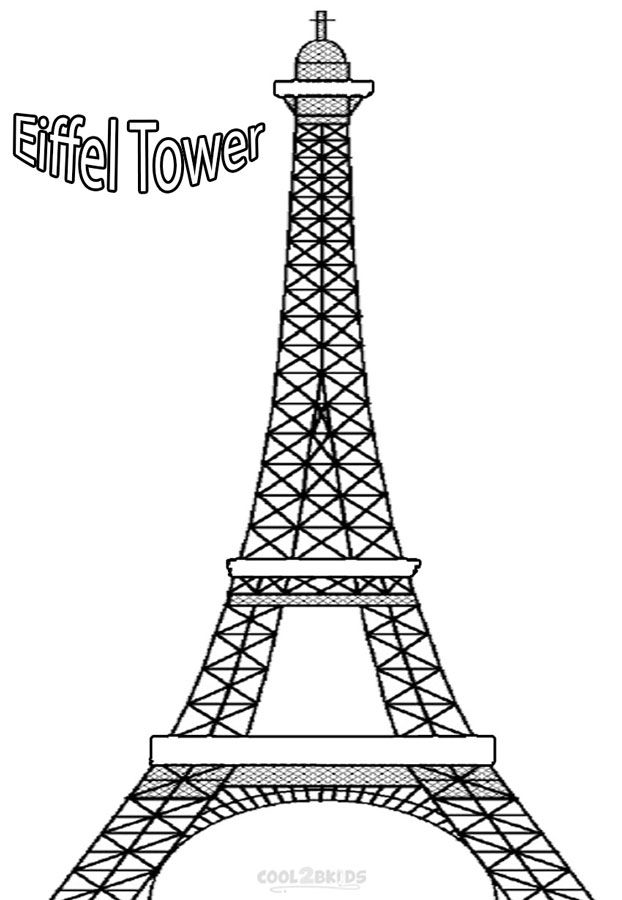 Printable eiffel tower coloring pages for kids coolbkids eiffel tower pictures eiffel tower eiffel tower clip art