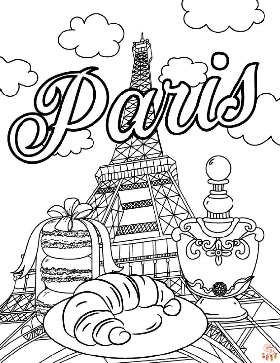 Discover the best eiffel tower coloring pages for free on