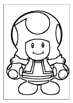 Printable toad mario coloring pages whimsical adventures await young artists