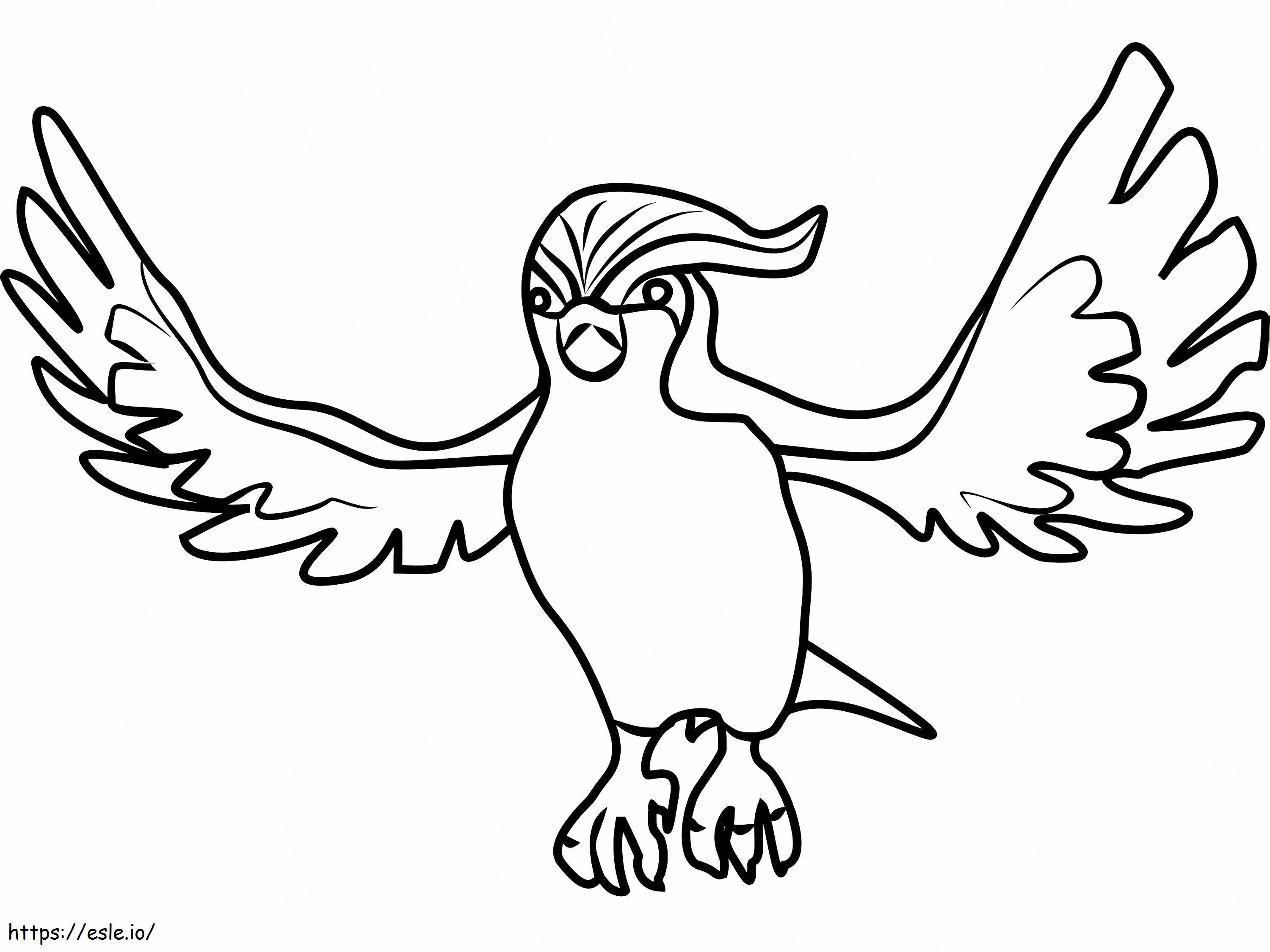 Pidgeot pokemon go coloring page