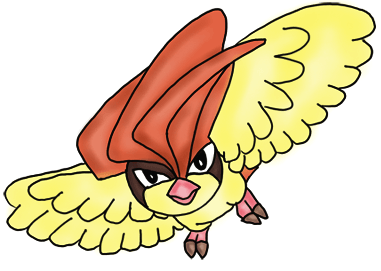 How to draw pidgeotto from pokemon for kids step by step drawing lesson