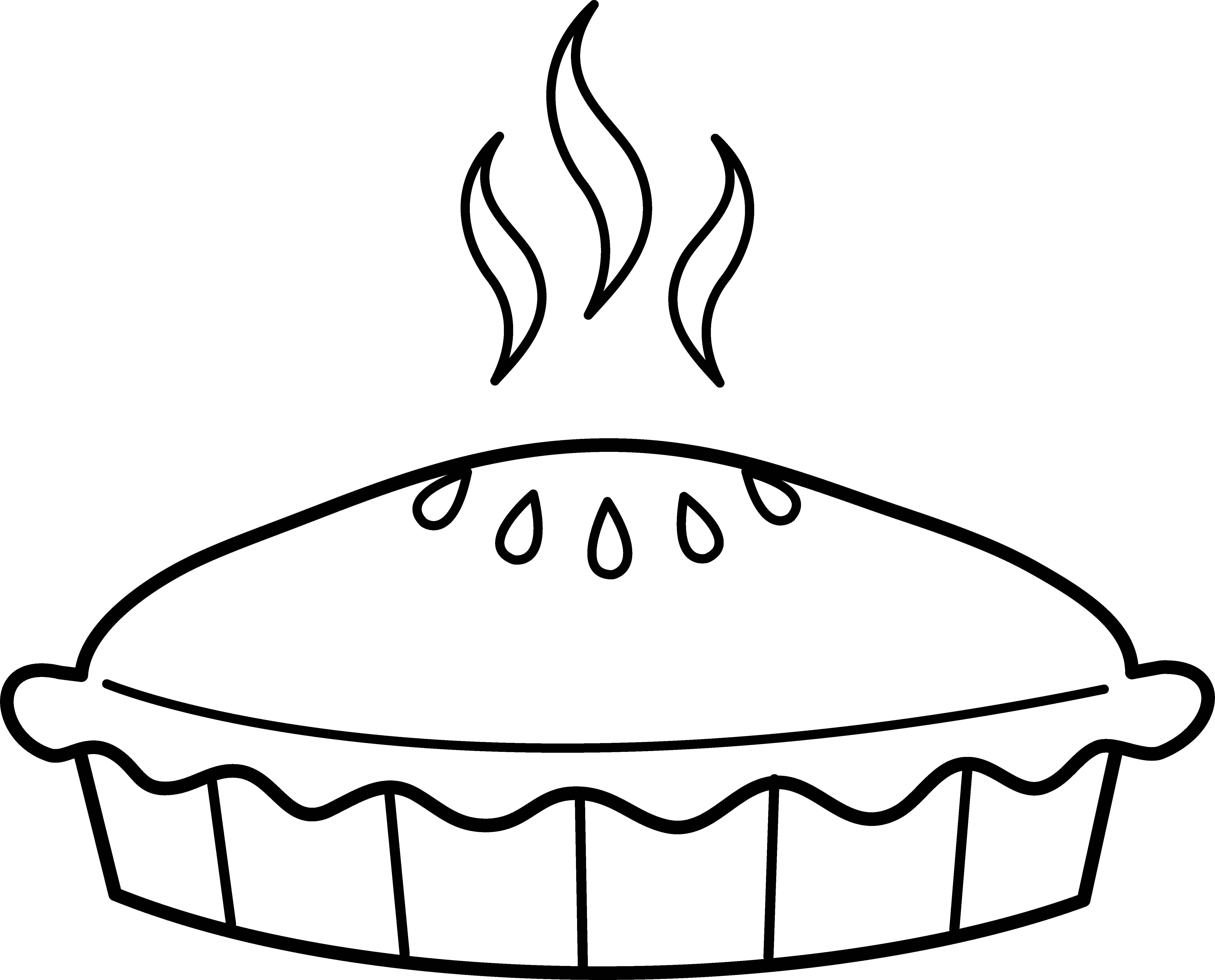 Pie coloring pages