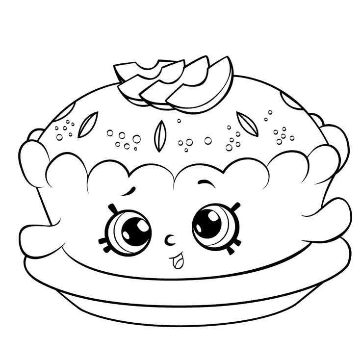 Pie coloring pages